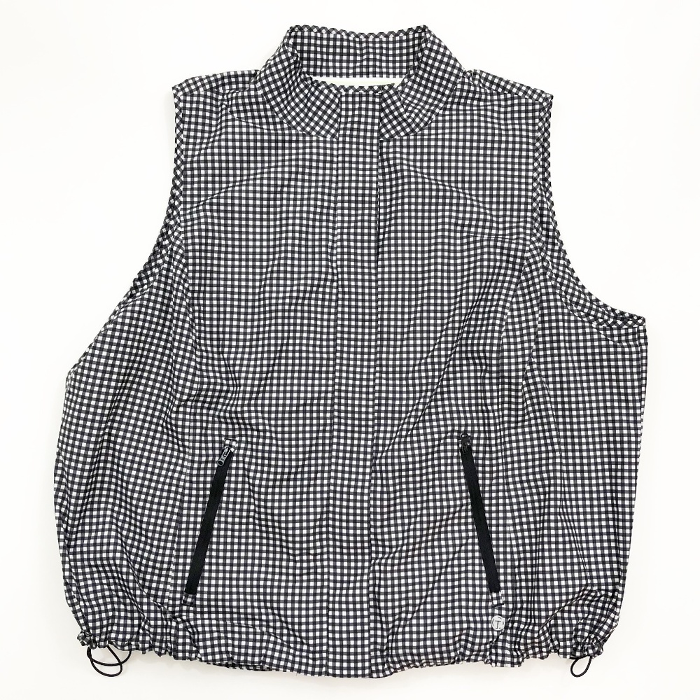 Talbots Gingham Lightweight Vest 3X